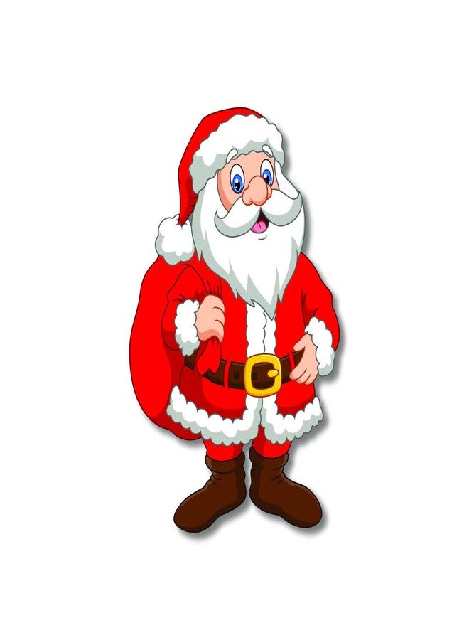 Bhai Please Santa, Snowman, Christmas Tree and Sleigh Wooden Fridge Magnet Combo | (Pack of 4)| Christmas Gift, Secret Santa & Holiday Decoration | (3 Inch) - Image 4